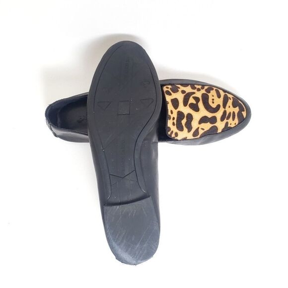 Franco Sarto Shoes - Slip On Leather Leopard Loafers 7.5 - Picture 8 of 9